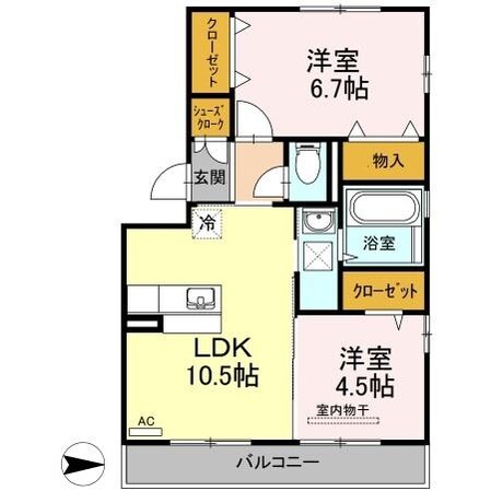 ドゥマンソレーユの物件間取画像